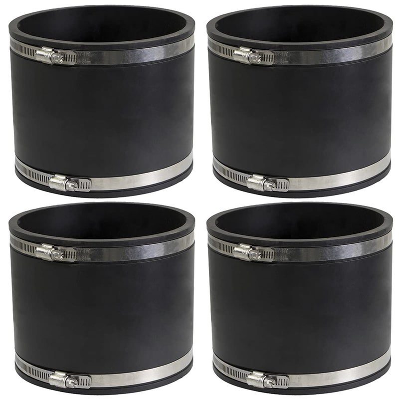 SUPPLYGIANT Supply Giant 6I4Ix4 Flexible Coupling, 6 inch, Black - Image 1
